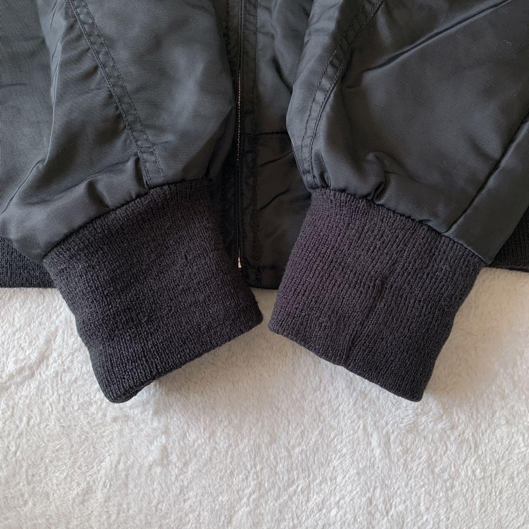 希少 ハーレー ダビッドソン ナイロン ライダース ジャケット バック刺繍ロゴ