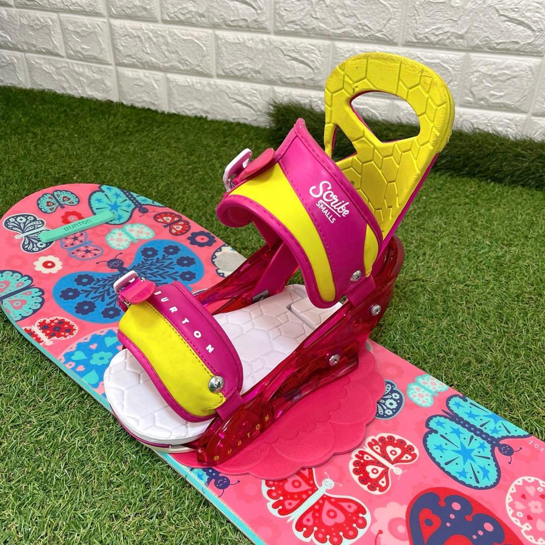 BURTON バタフライ 蝶 ジュニア 女の子 110cm スノーボードセット