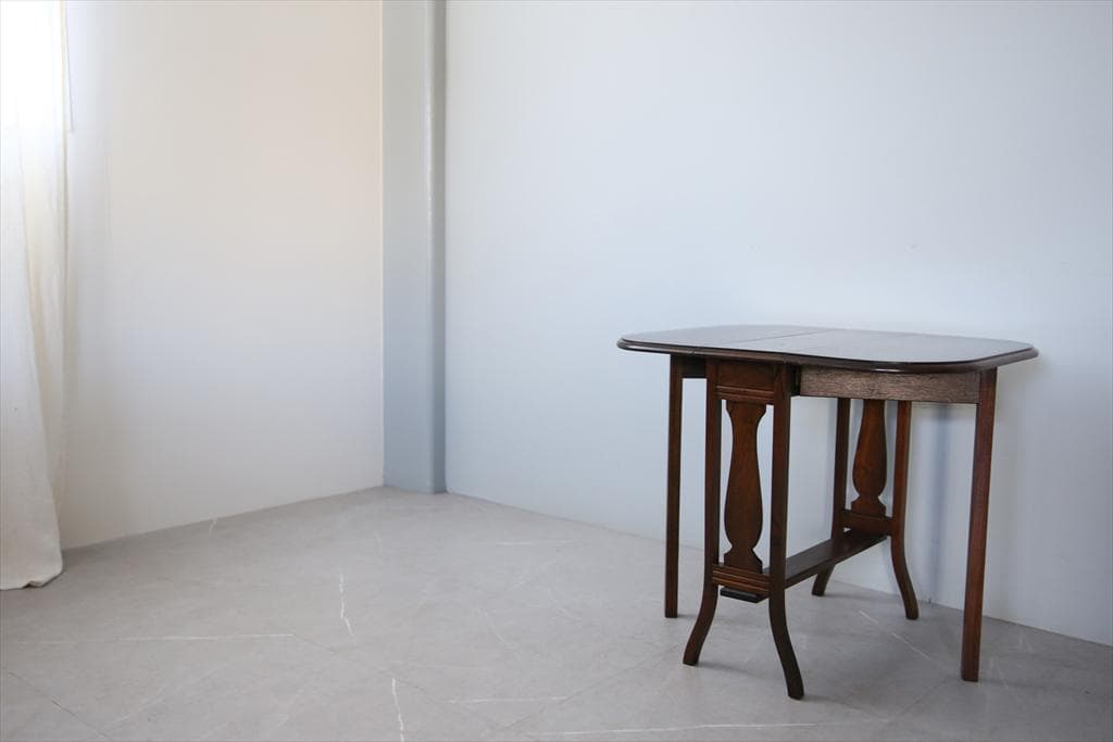 英国アンティーク木製ゲートレッグテーブル/ダイニング机/バタフライ