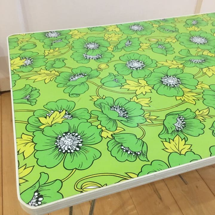 ☆レトロポップ☆ 昭和 レトロ 花柄 ビンテージ 折りたたみ テーブル