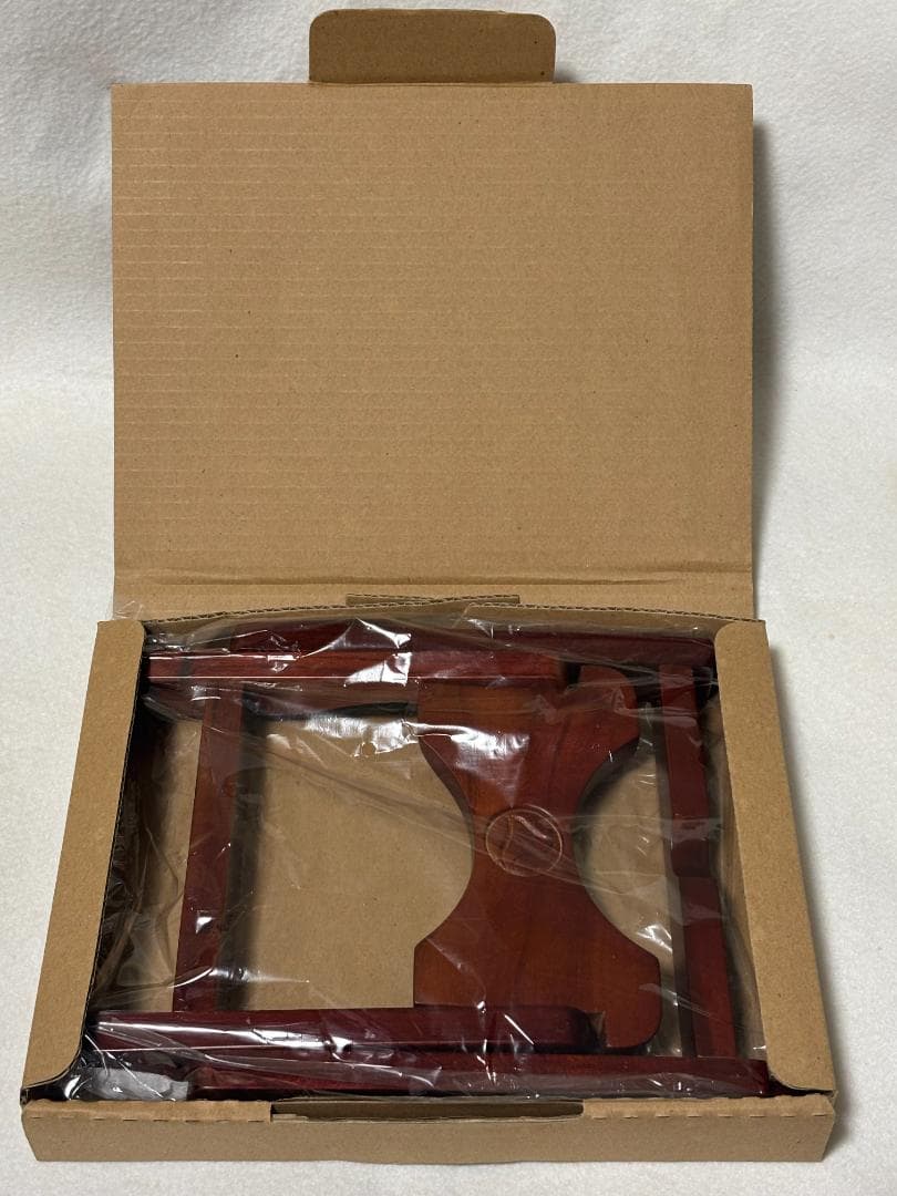 あっこちゃん　沖縄三線用木製折りたたみ式三線立て ブラウン　新品