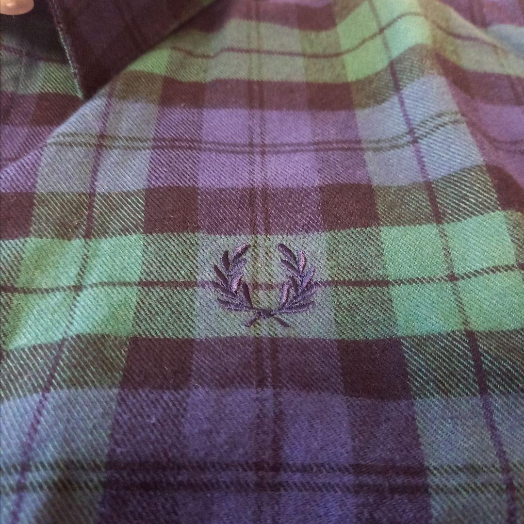 未使用　フレッドペリー　シャツドレス　ブラックウォッチ　サイズS相当