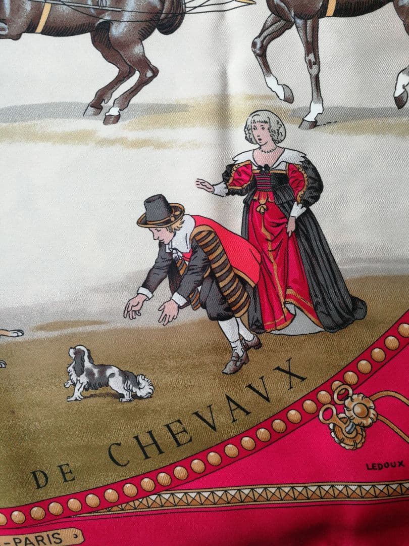 エルメス　HERMES　スカーフ　カレ90 馬のプレゼンテーション