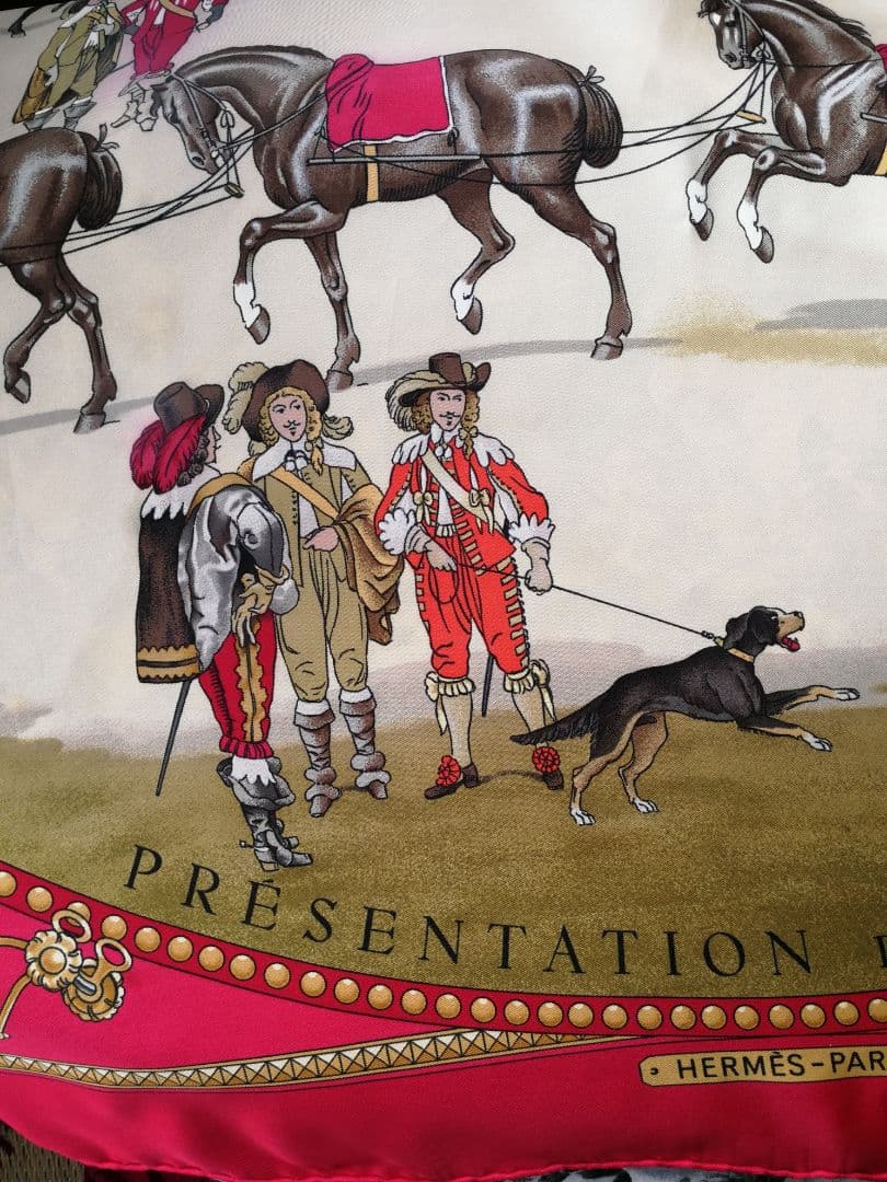 エルメス　HERMES　スカーフ　カレ90 馬のプレゼンテーション