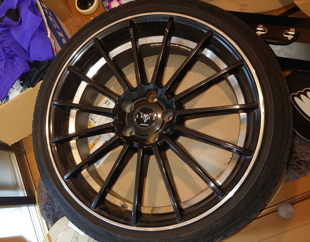 WORK RYVER F015 20インチ 8.5j インセット38 傷あり