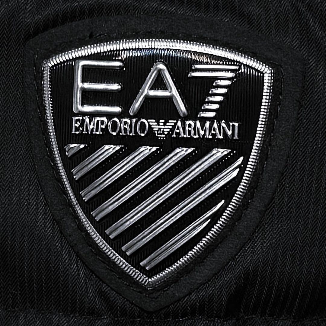 新品 エンポリオアルマーニ EA7 ロゴプレート ダウンジャケット XL 黒