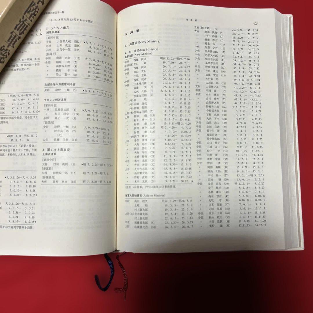 日本陸海軍総合事典／東京大学出版会　秦郁彦　定価32960円　1992年