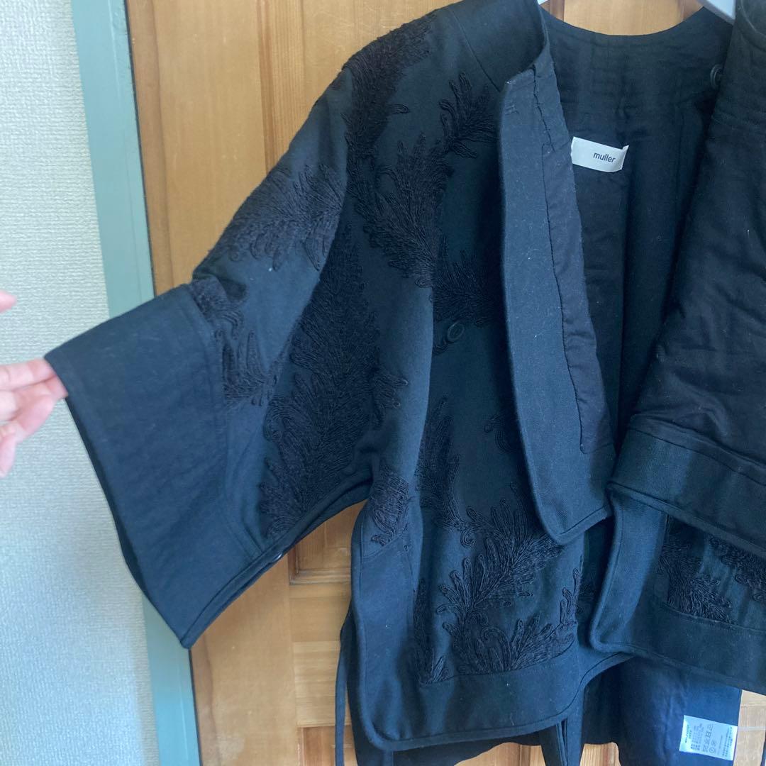 Muller of yoshiokuboブラック刺繍