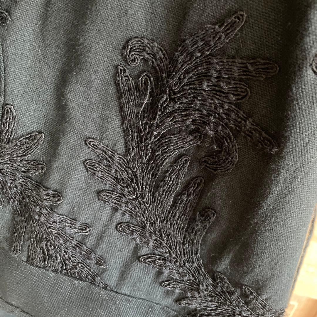 Muller of yoshiokuboブラック刺繍