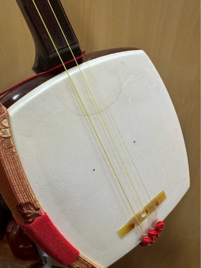 三味線　弦楽器　ハードケース付き　撥