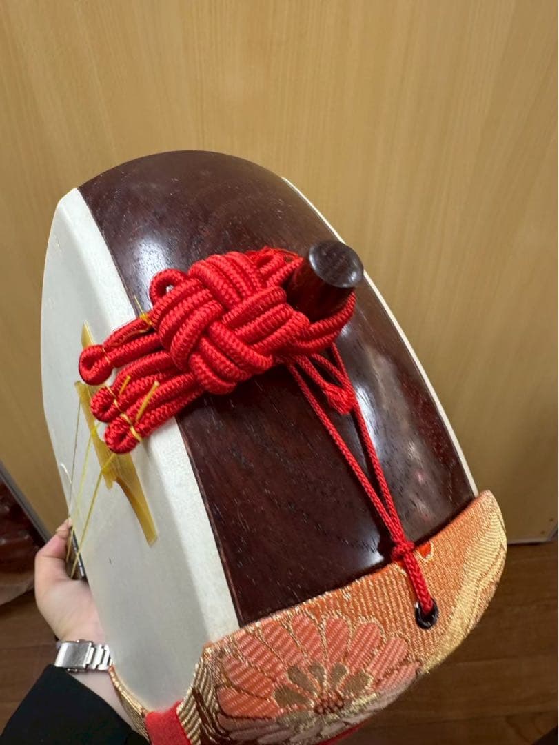 三味線　弦楽器　ハードケース付き　撥