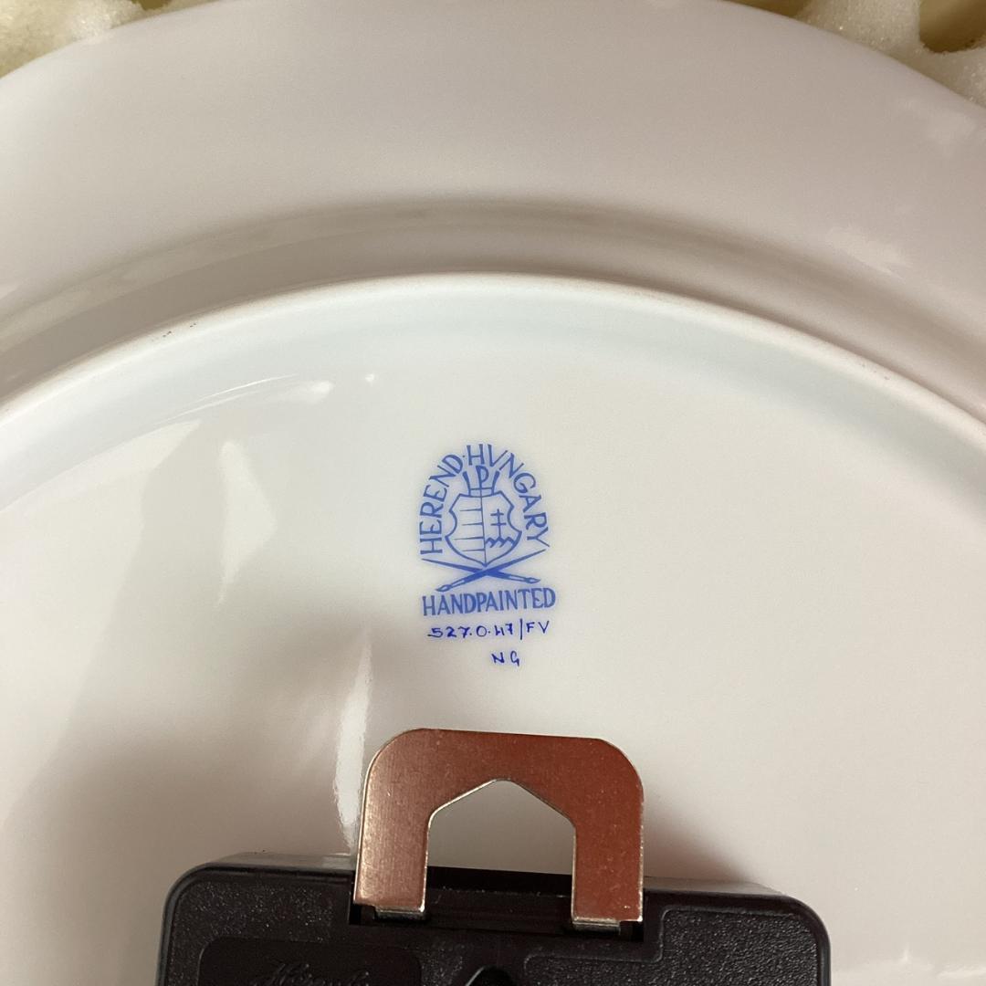 定価8万【未使用】ヘレンド インドの華 壁掛け時計 ウォールクロック プレート