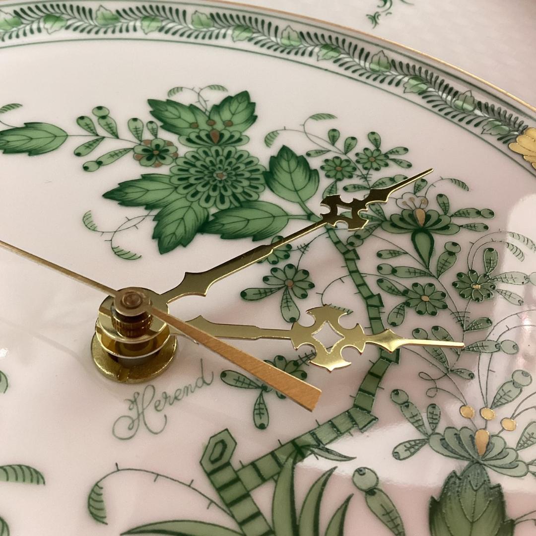 定価8万【未使用】ヘレンド インドの華 壁掛け時計 ウォールクロック プレート