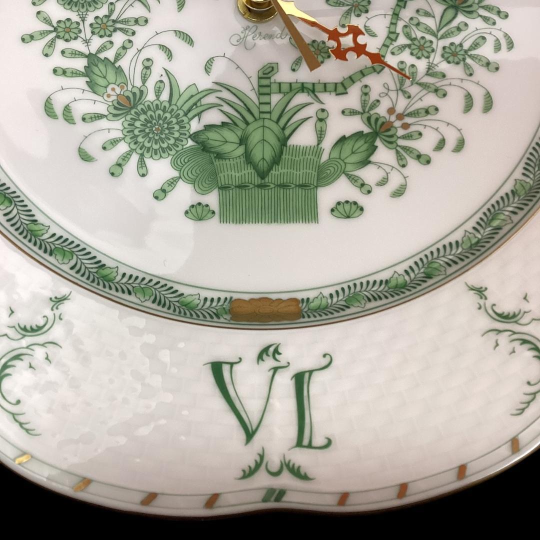 定価8万【未使用】ヘレンド インドの華 壁掛け時計 ウォールクロック プレート