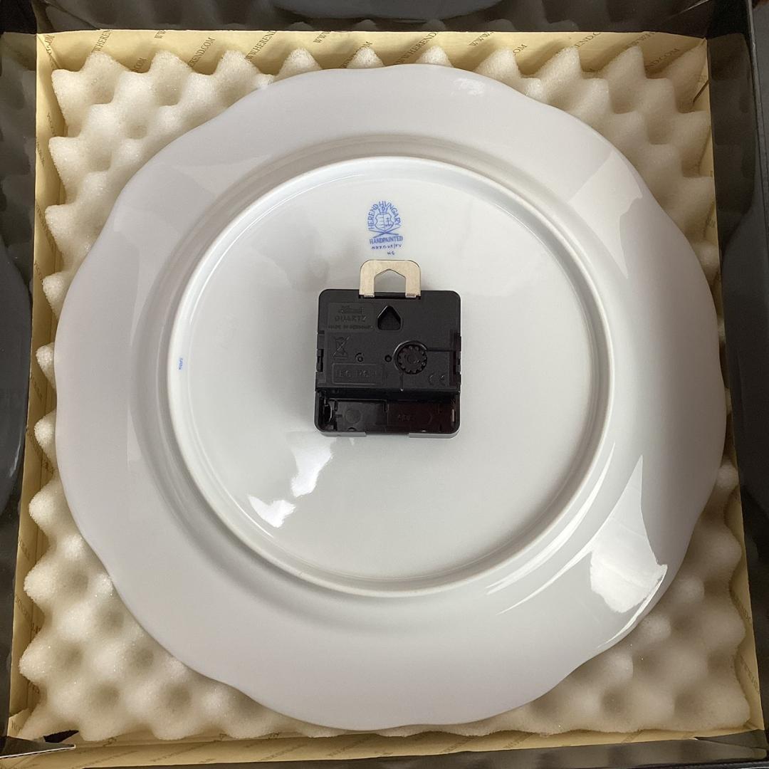 定価8万【未使用】ヘレンド インドの華 壁掛け時計 ウォールクロック プレート