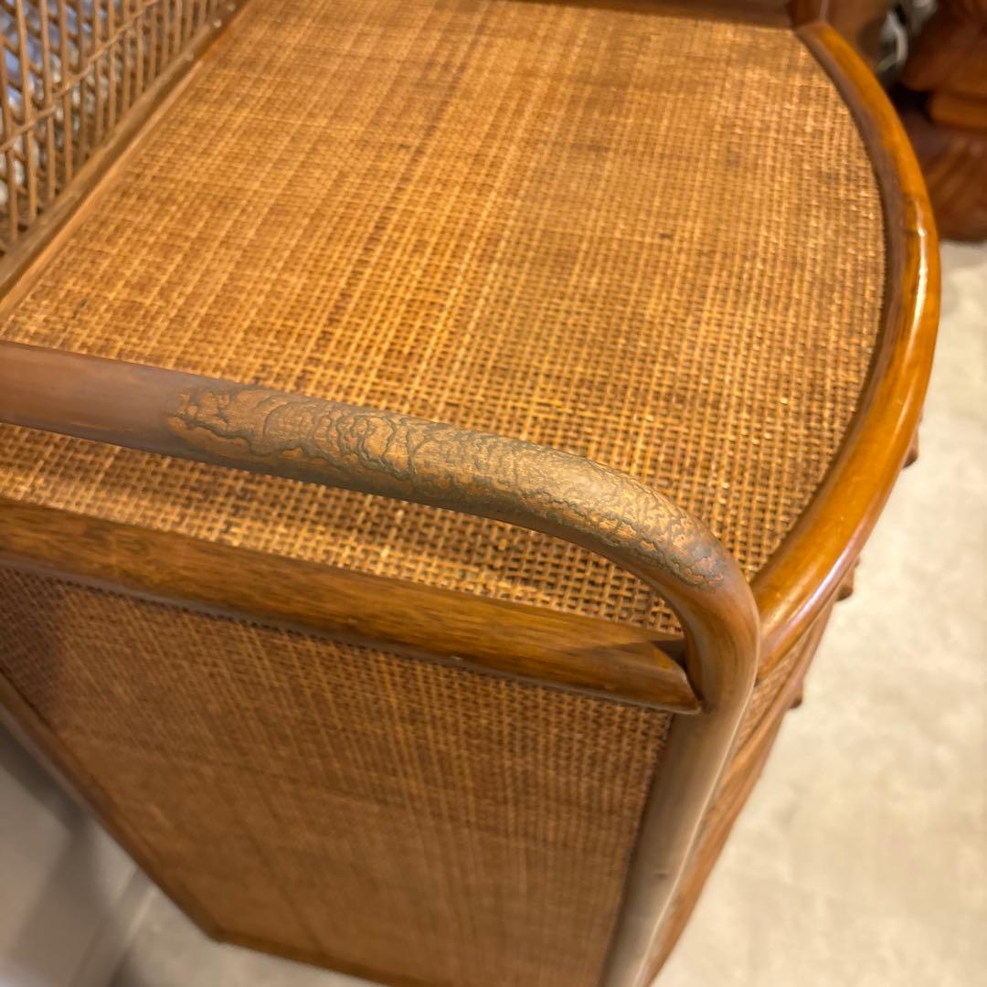 ラタン　4段　チェスト　引き出し収納