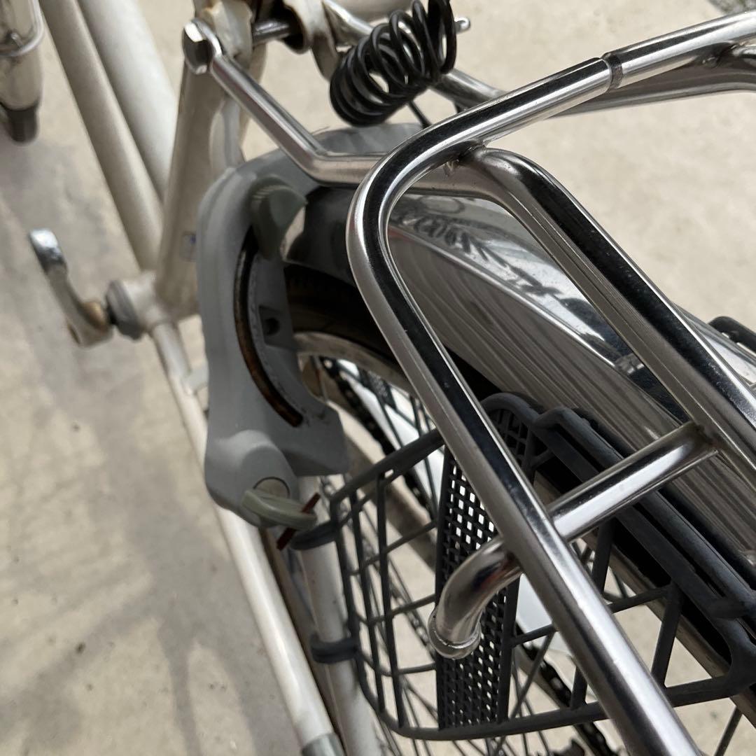 前橋市内引渡】ママチャリ 26インチ自転車 6段変速/カゴ/鍵/オートライト付