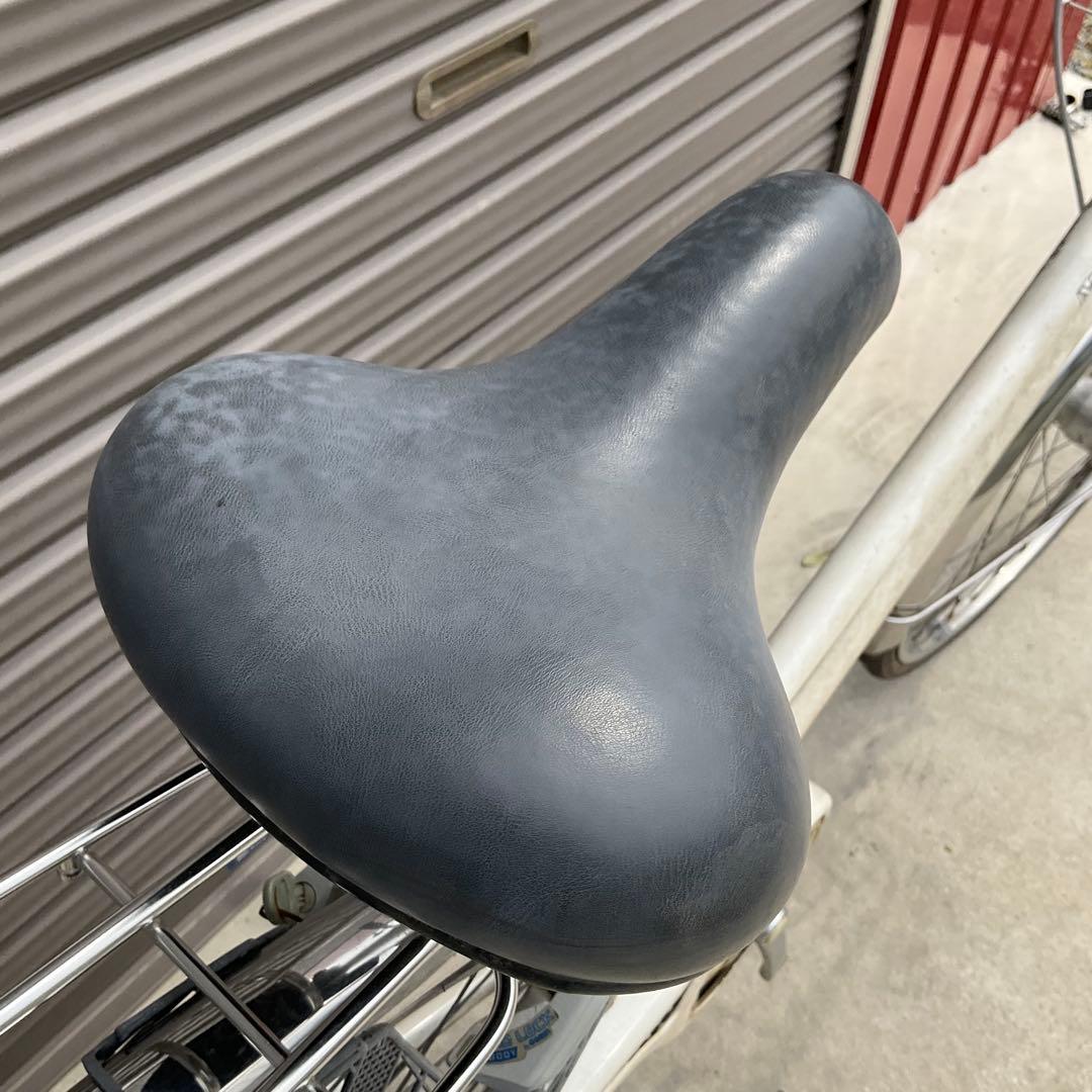 前橋市内引渡】ママチャリ 26インチ自転車 6段変速/カゴ/鍵/オートライト付