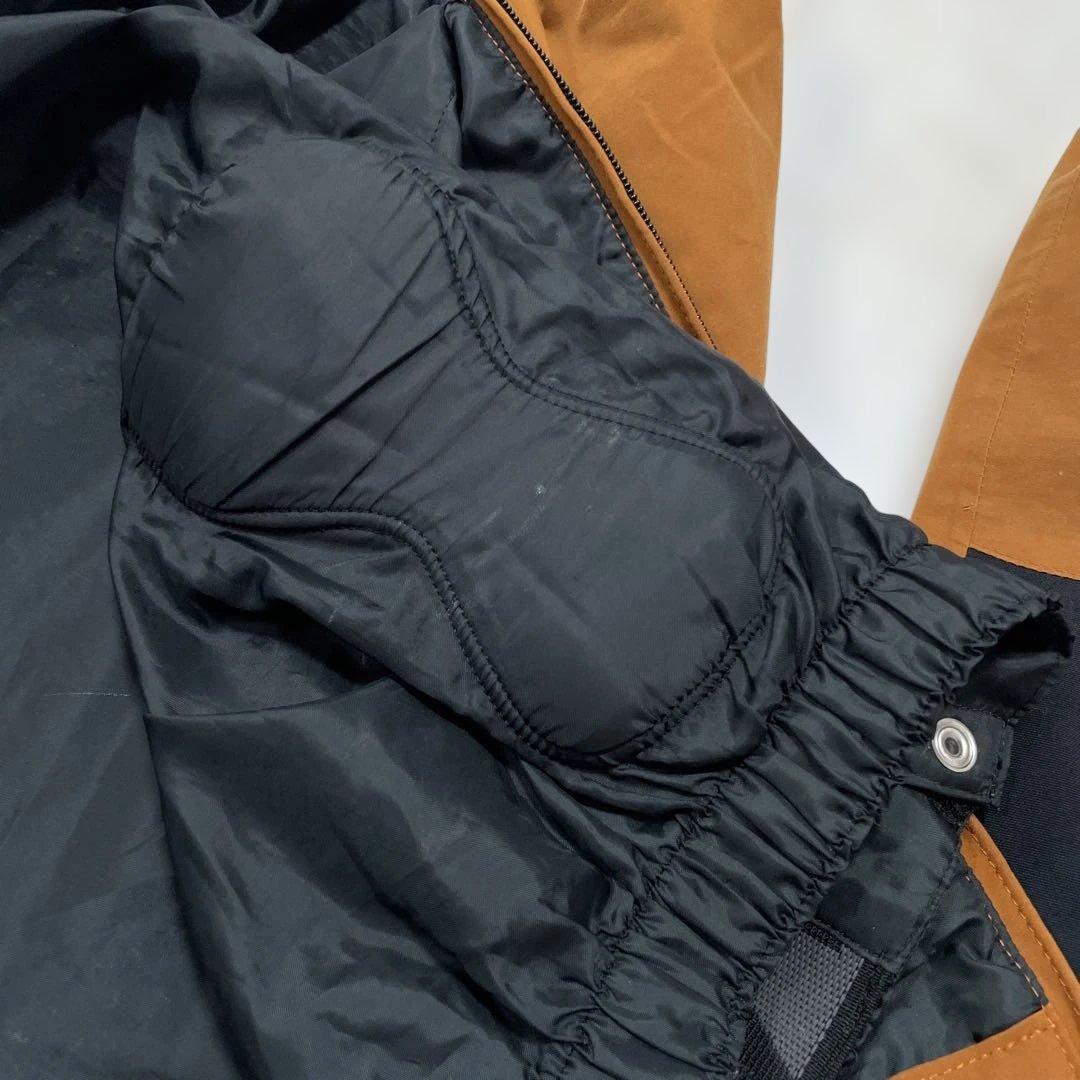 DESCENTE キャメル　スキーウェア オーバーオール　ボード