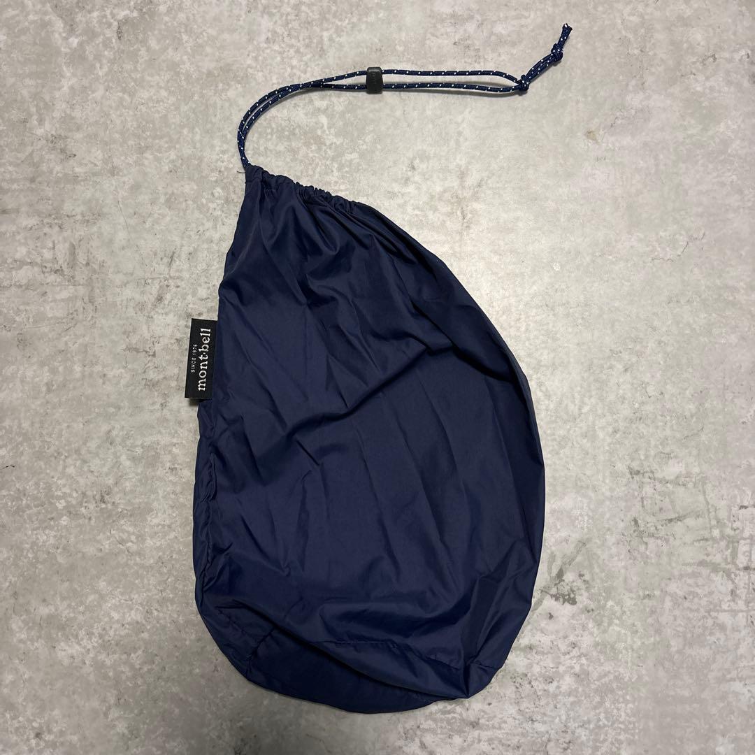 mont-bell リバーシブル ダウン フード取り外し可能 ネイビー/グリーン