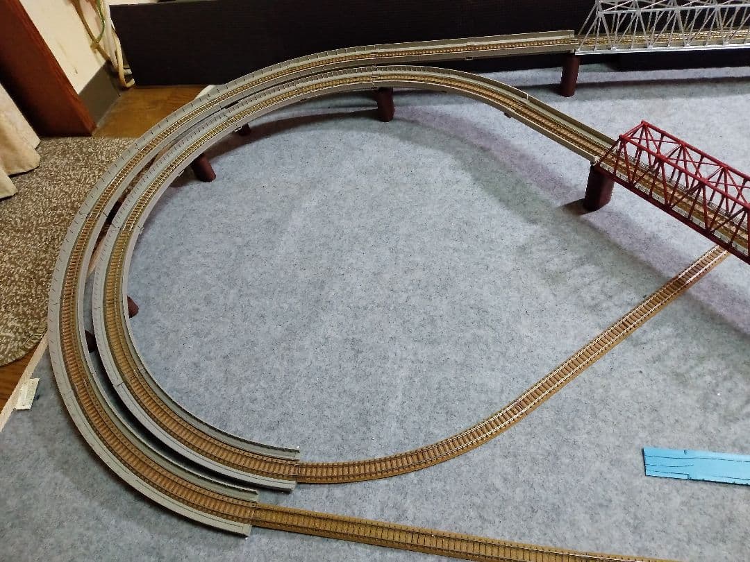Nゲージ、トミックス、高架橋、レールレイアウト一式、ジャンク、最終値下げ28日迄