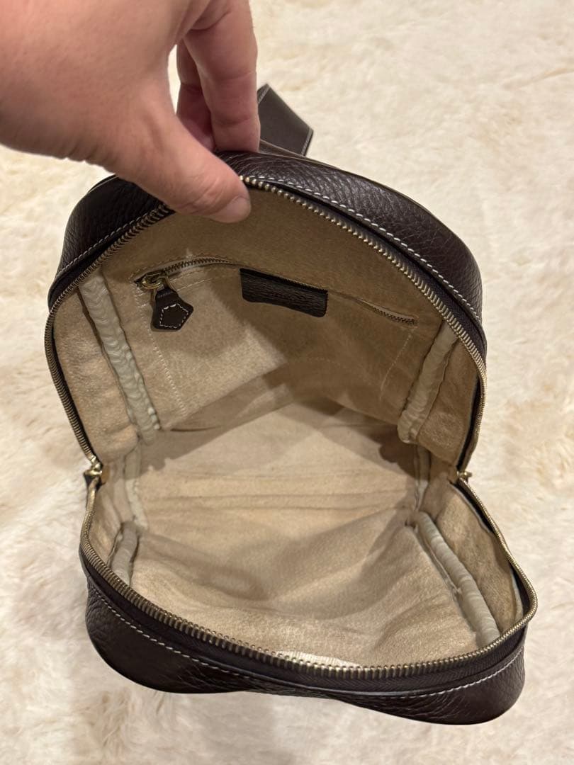 Cisei(シセイ)ボディバッグ ダークブラウンワンショルダー