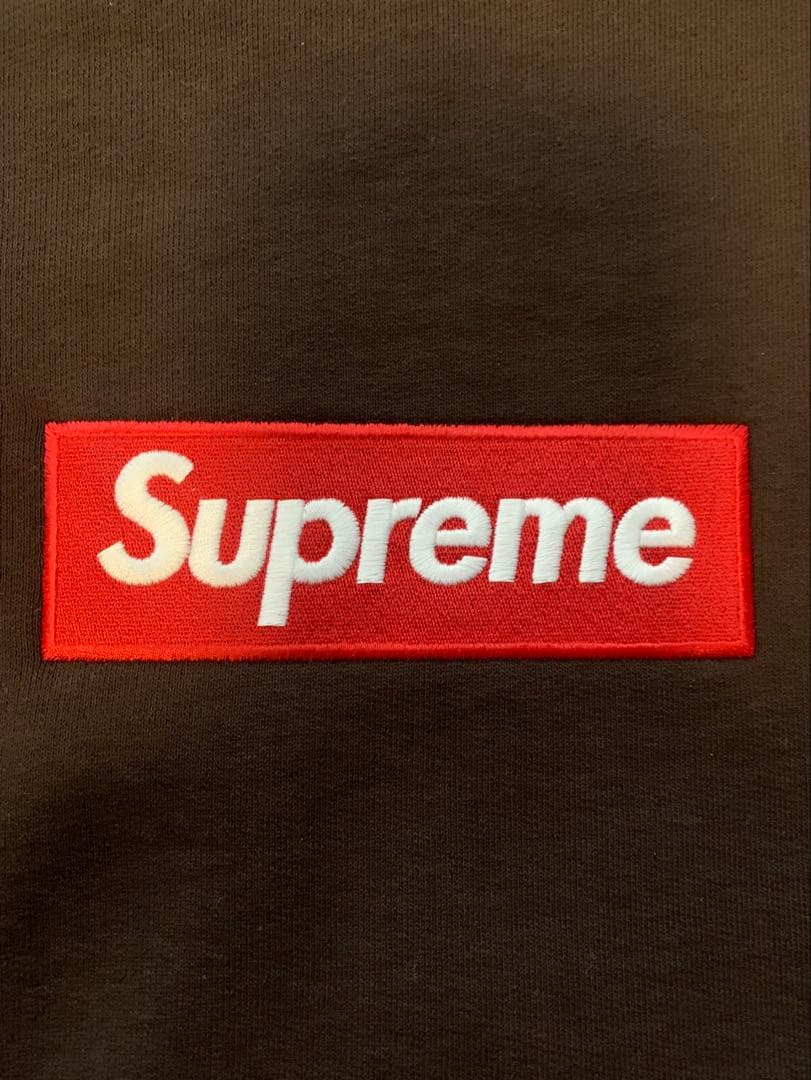 トップス Supreme Box Logo Crewneck Brown 22FW