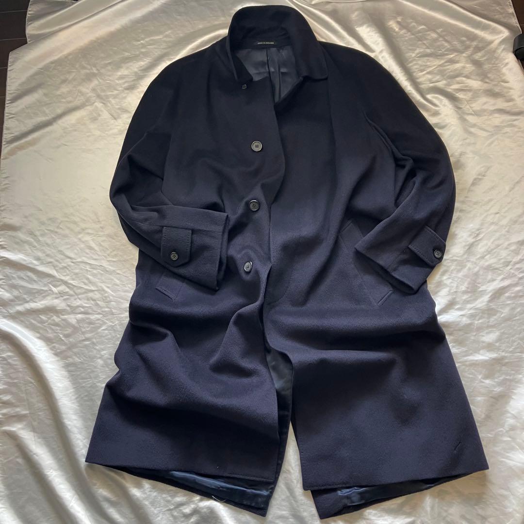 【英国製】Nicola Ferri 100%カシミヤ ステンカラーコート