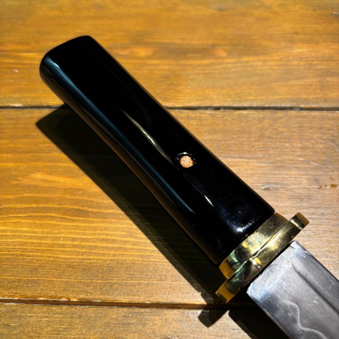 日本刀残欠クラフトナイフNo.81 久次 黒鞘