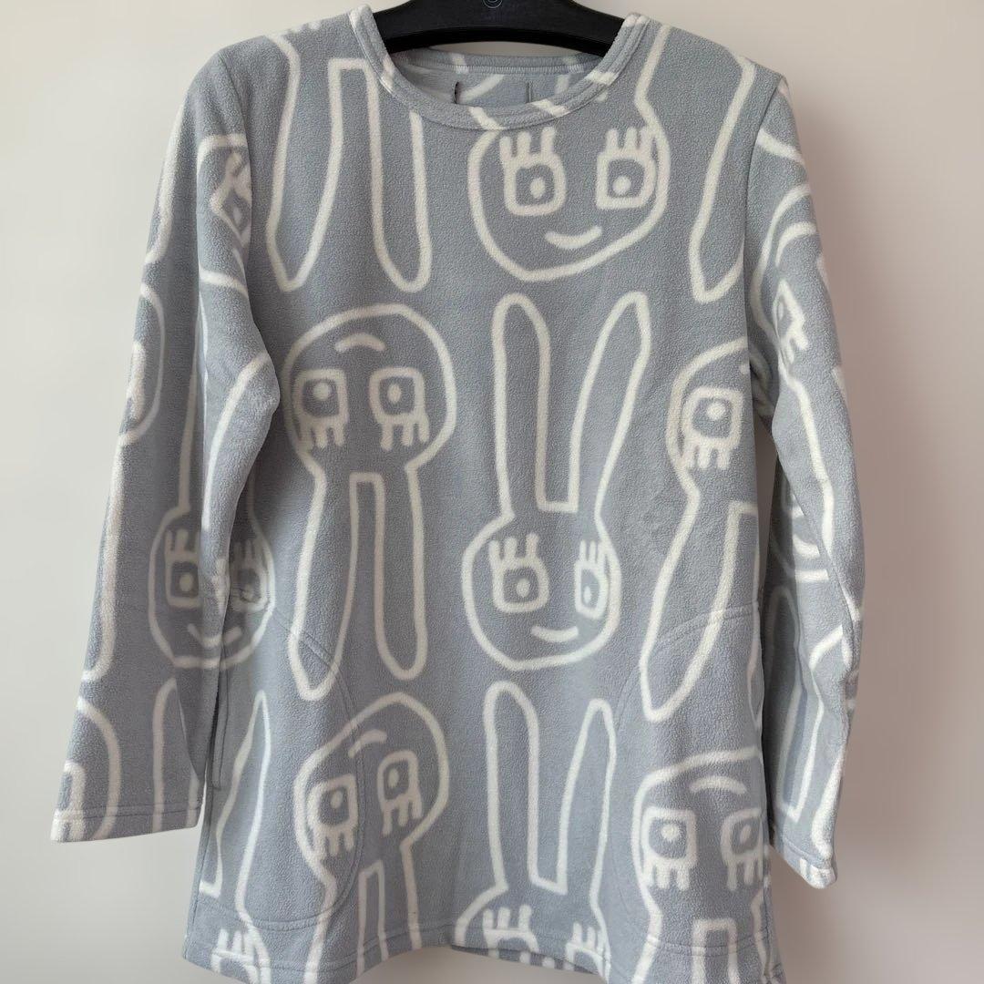 み*ん様 新品未使用　訳あり　マタノアツコ　グレー　うさぎ　フリースパジャマ　M