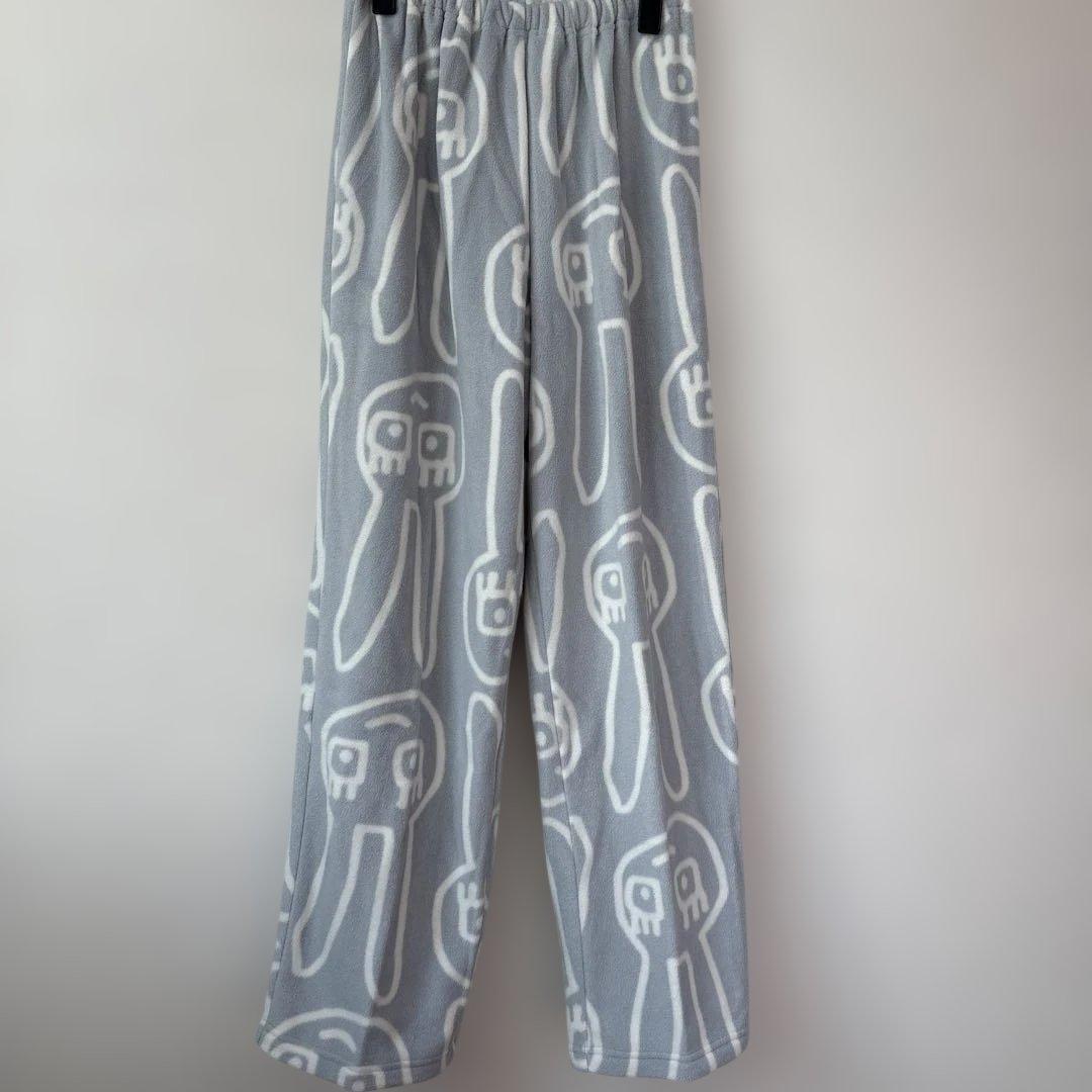 み*ん様 新品未使用　訳あり　マタノアツコ　グレー　うさぎ　フリースパジャマ　M