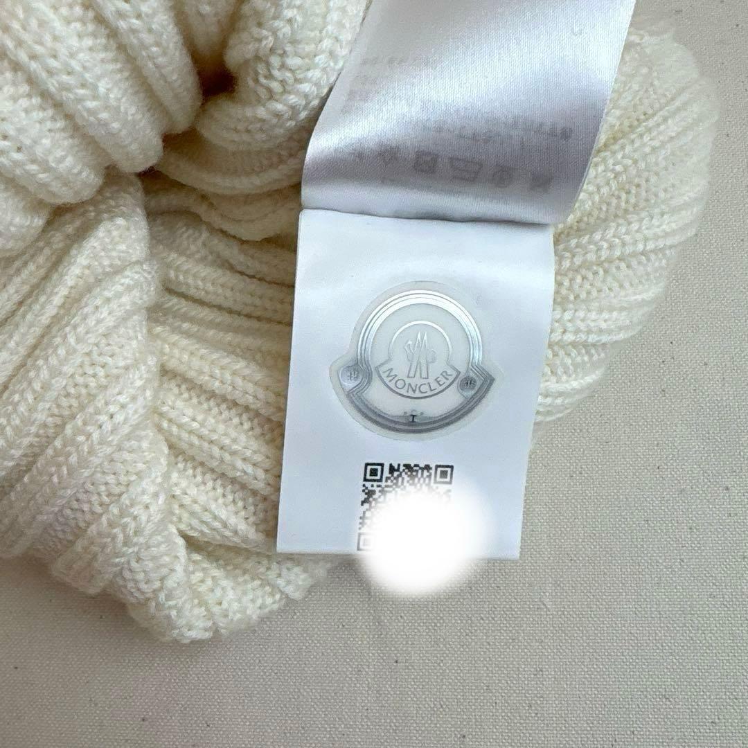 モンクレール　ニット帽　BERRETTO TRICOT ホワイト