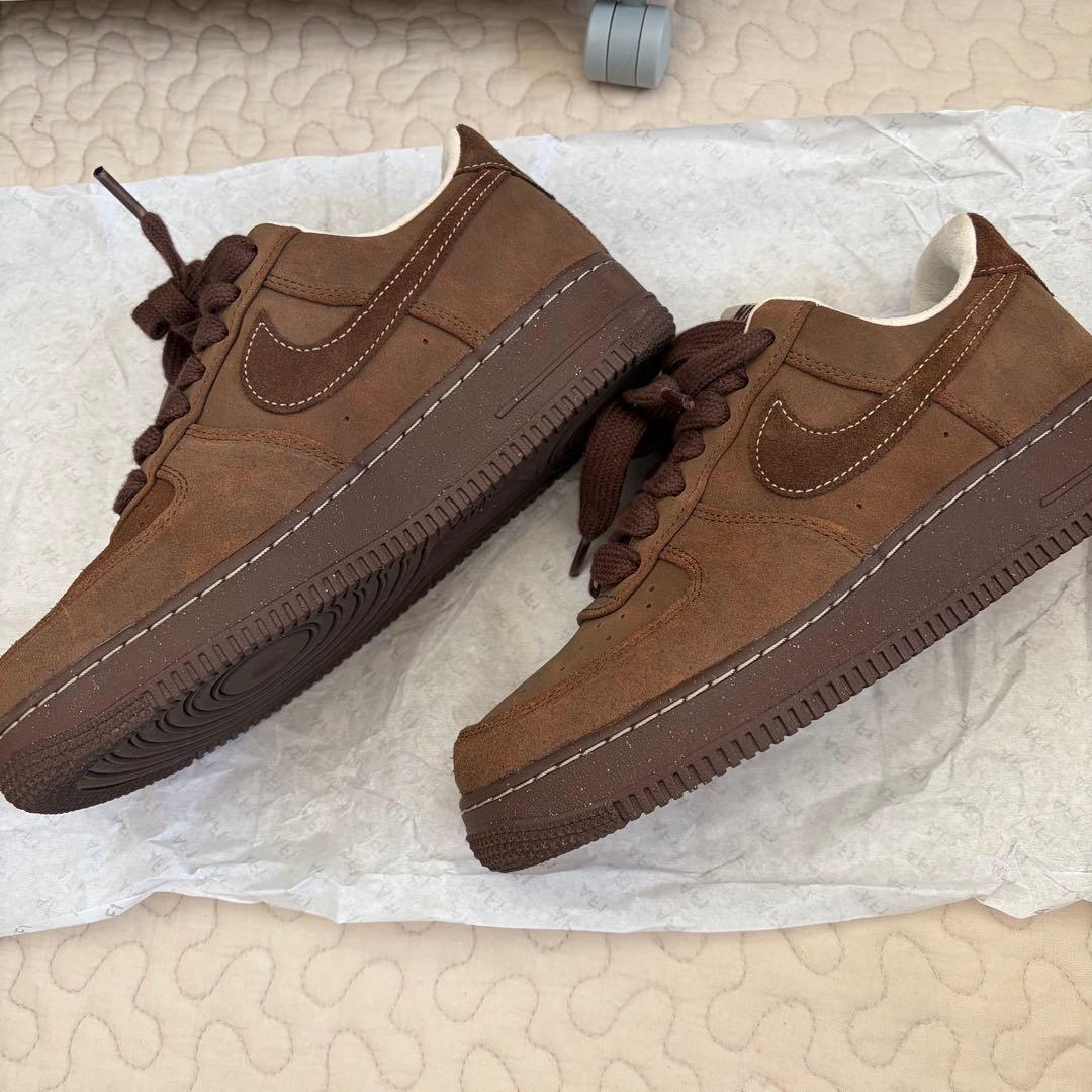 ナイキ エア フォース 1 ＇07 ブラウン　25.5cm