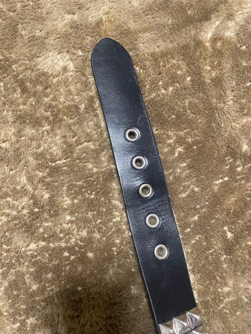 666 Studded Gear 3連ピラミッドスタッズベルト　 「最終値下げ」
