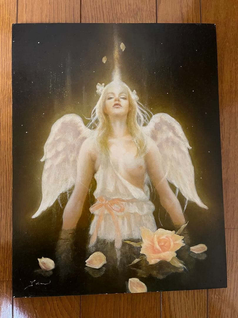 ♦杉山慎一郎　油彩画　WHITE ANGEL 6号