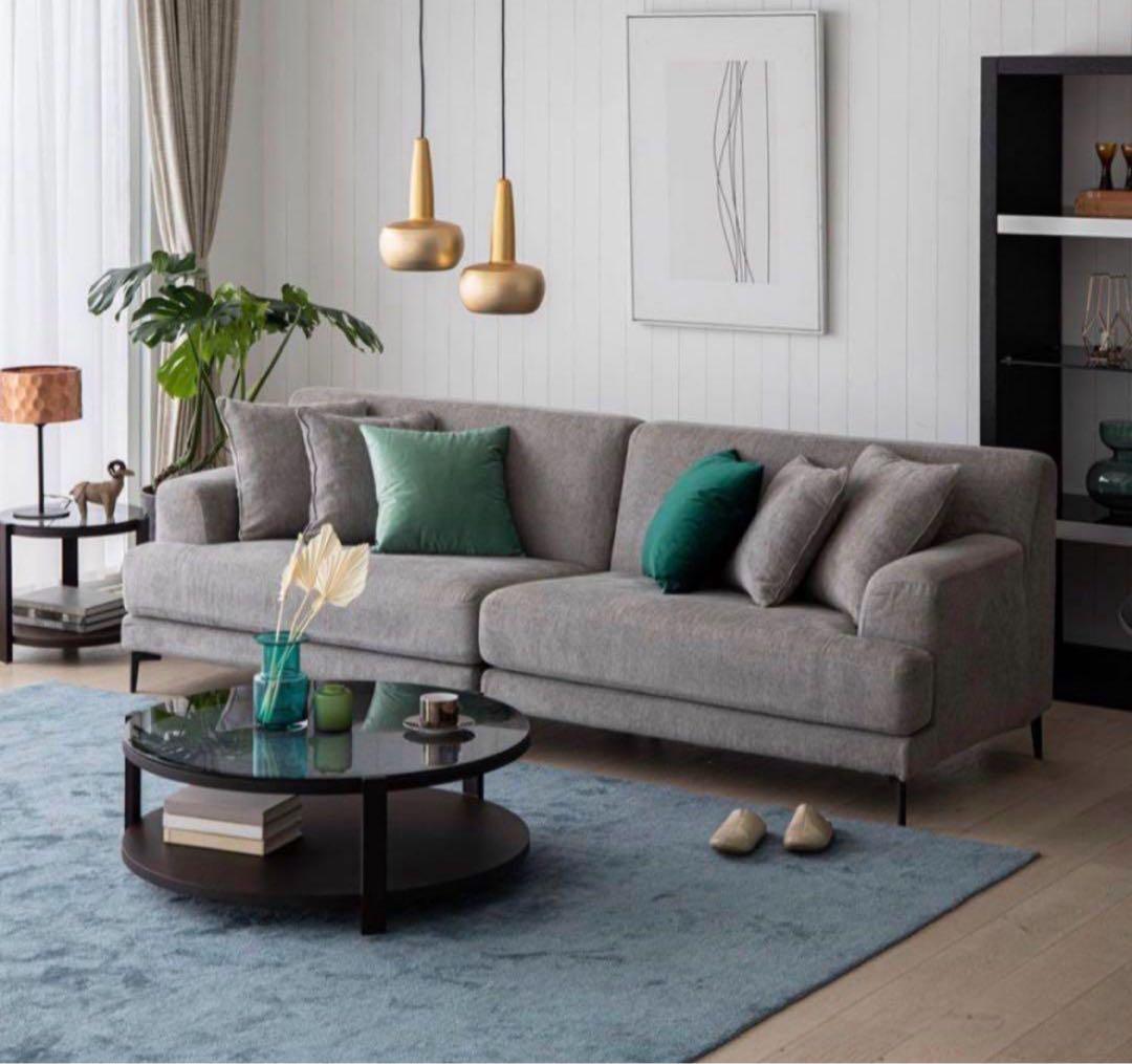 ② 【定価19万】アルモニア 4人掛けソファ｜喫煙・ペットなし｜設置込み