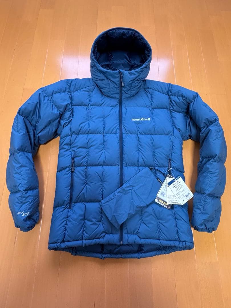 ★新品未使用★mont-bellネージュダウンパーカ Mサイズ　ブルー