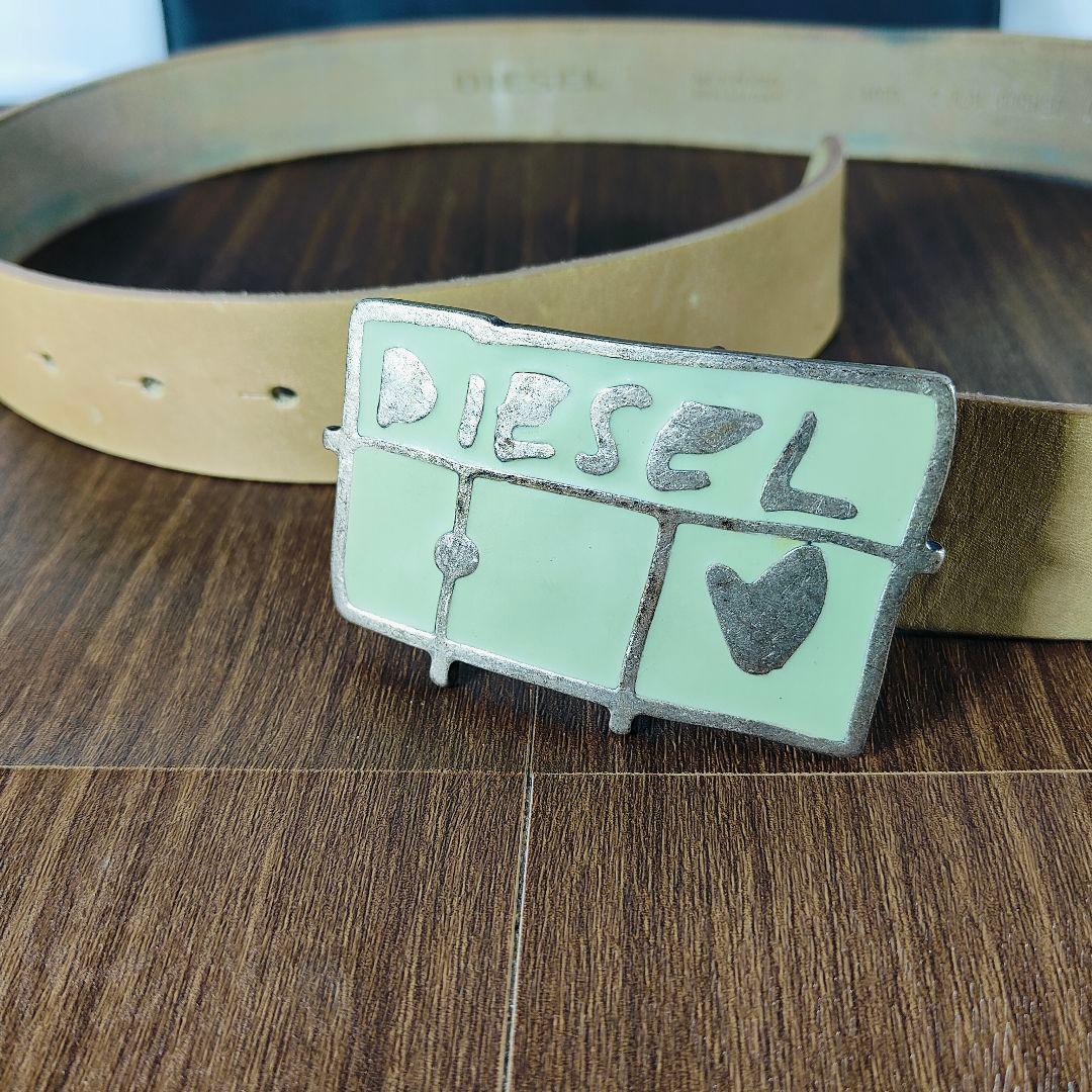 極美品】DIESEL ディーゼル イタリア製 高級シルバーバックルドレス