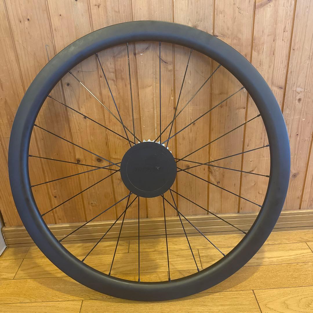 ディスク用カーボンホイール　後輪2025年購入品superteam スプロケ付き