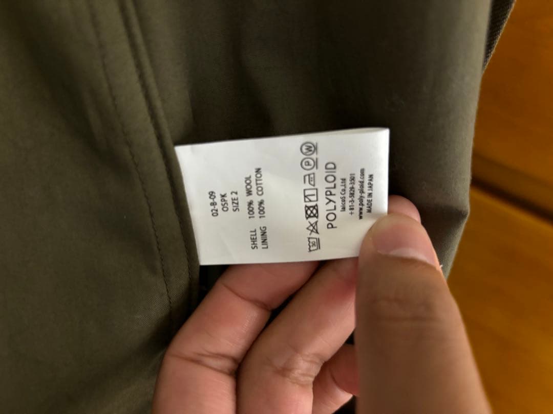 「80%OFF」POLYPLOID OVERSIZE PARKA B カーキ