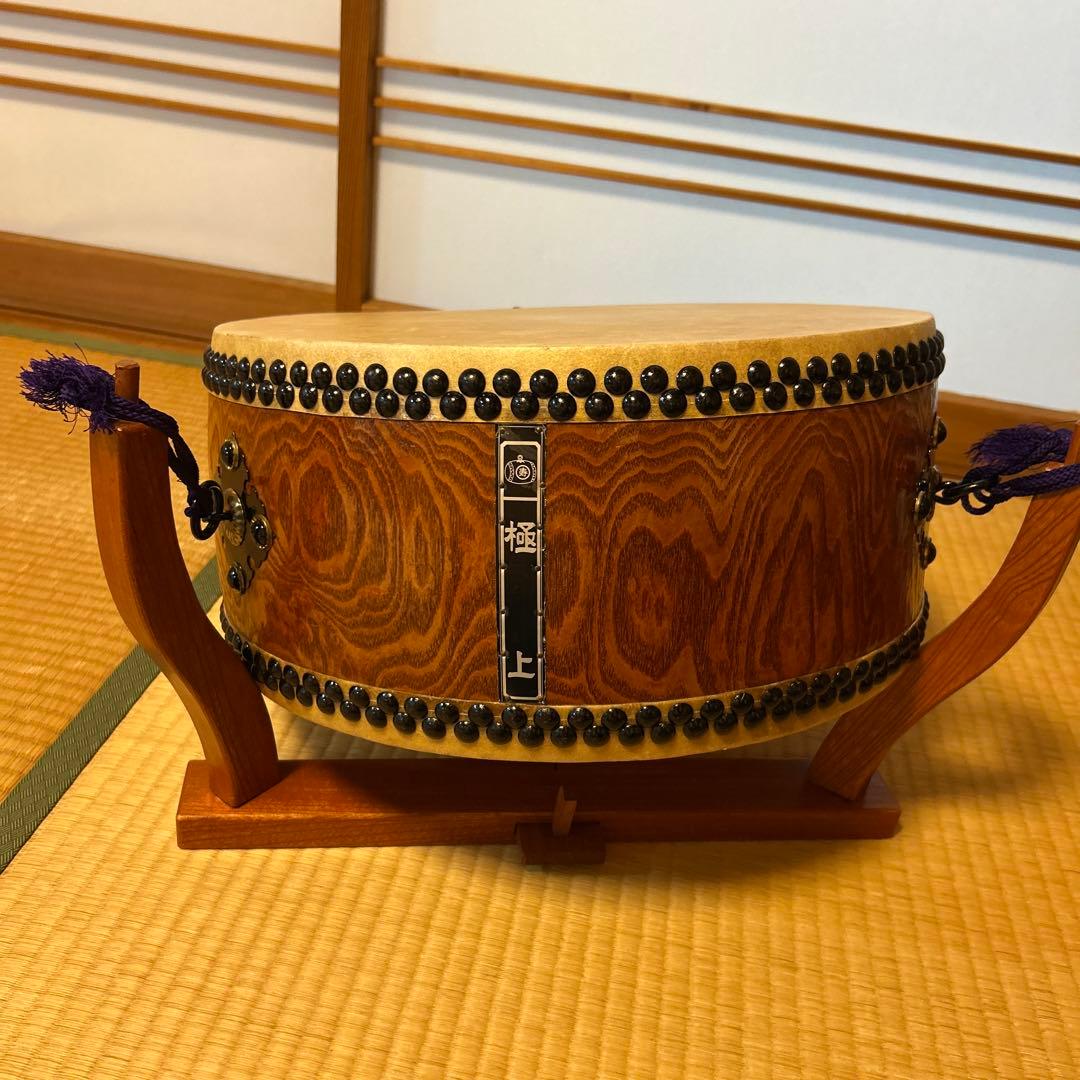 民謡太鼓 バチ・スタンド・ケース付き