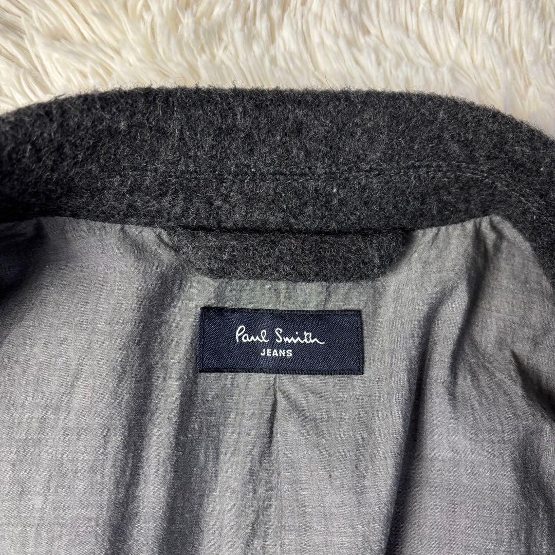 (美品) ポールスミス チェスターコート ウール グレー
