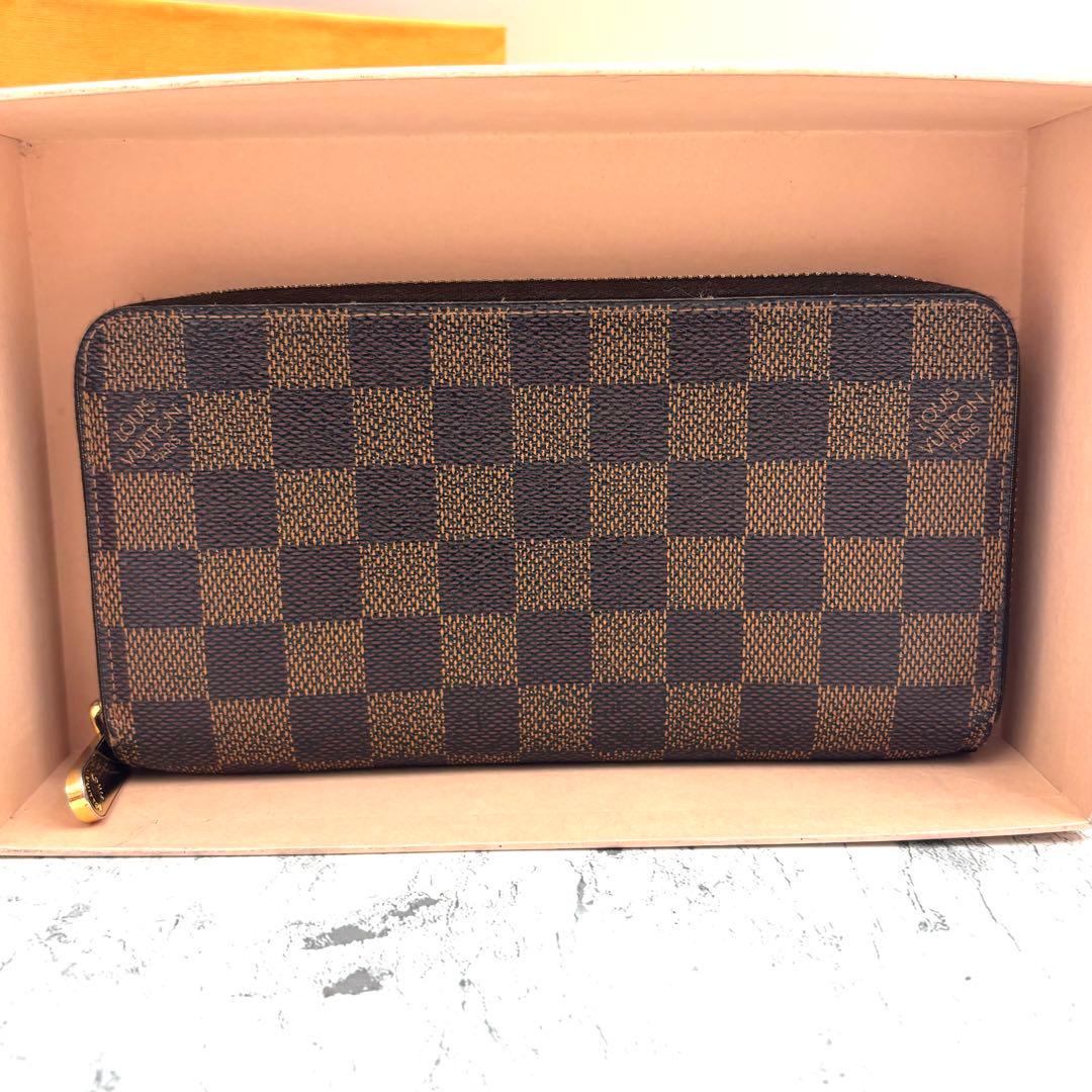 【極美品】 ルイヴィトン ダミエ ジッピーウォレット 長財布 ラウンドファスナー