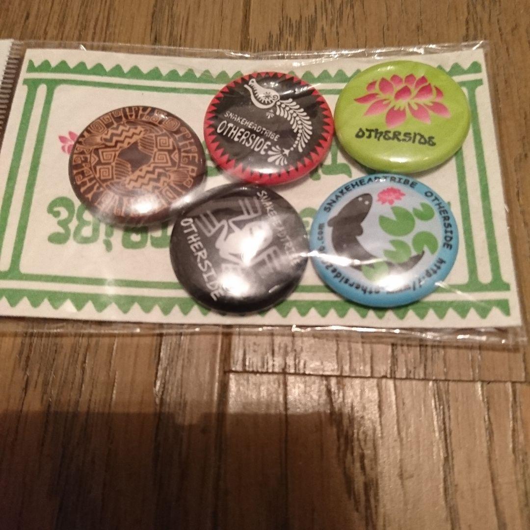 激レア 希少 雷魚 アザーサイド 缶バッジ OTHERSIDE ライギョ 未開封