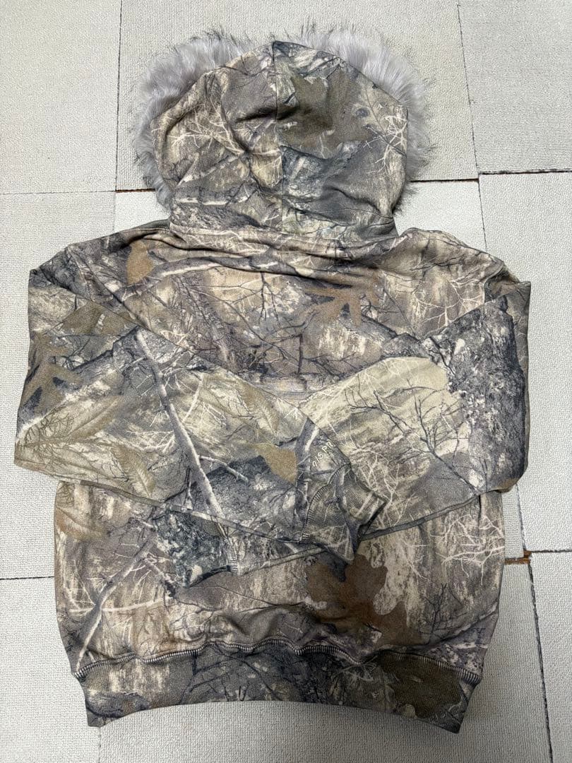 9/S PROJECT パーカー　フード　ファー　リアルツリー迷彩　ダブルジップ