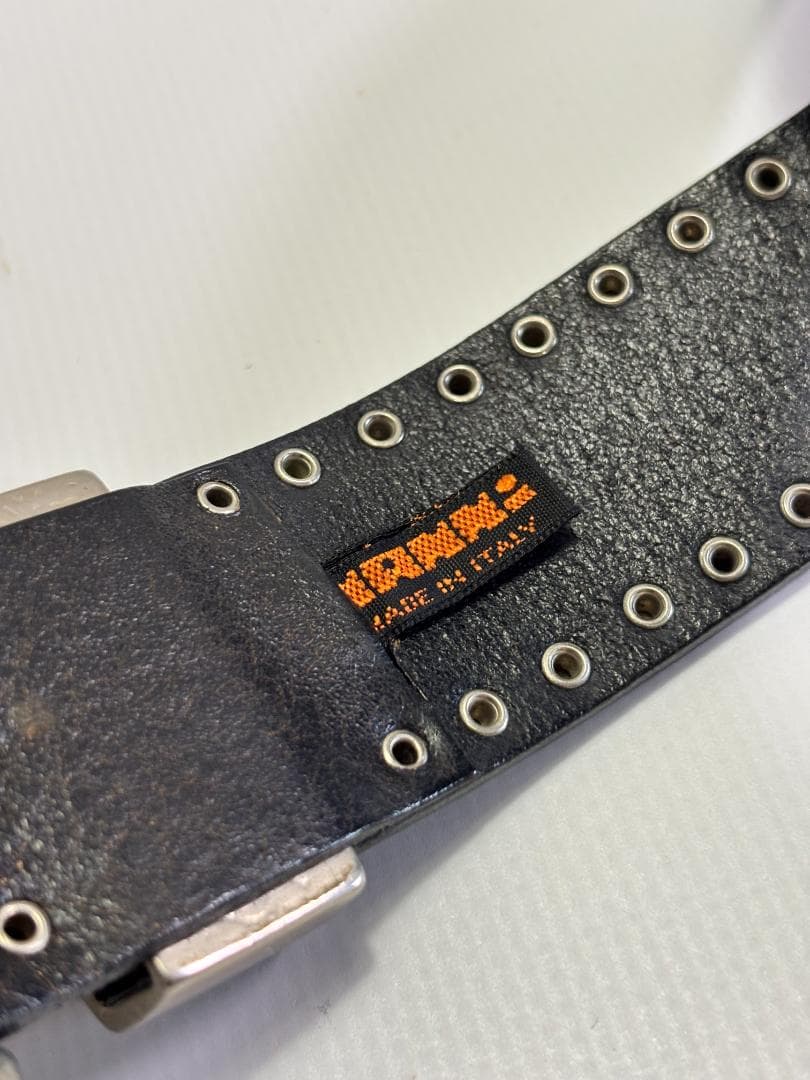 nanni レザーベルト 85/34 USED（2）