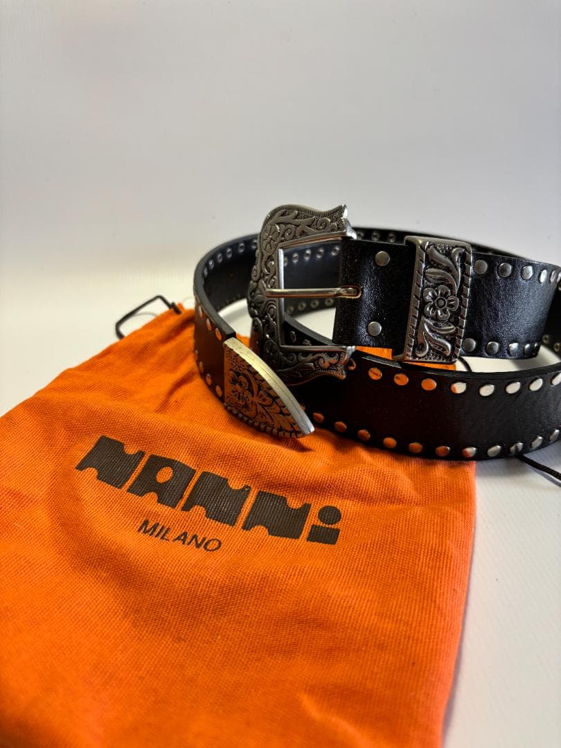 nanni レザーベルト 85/34 USED（2） - メルカリ