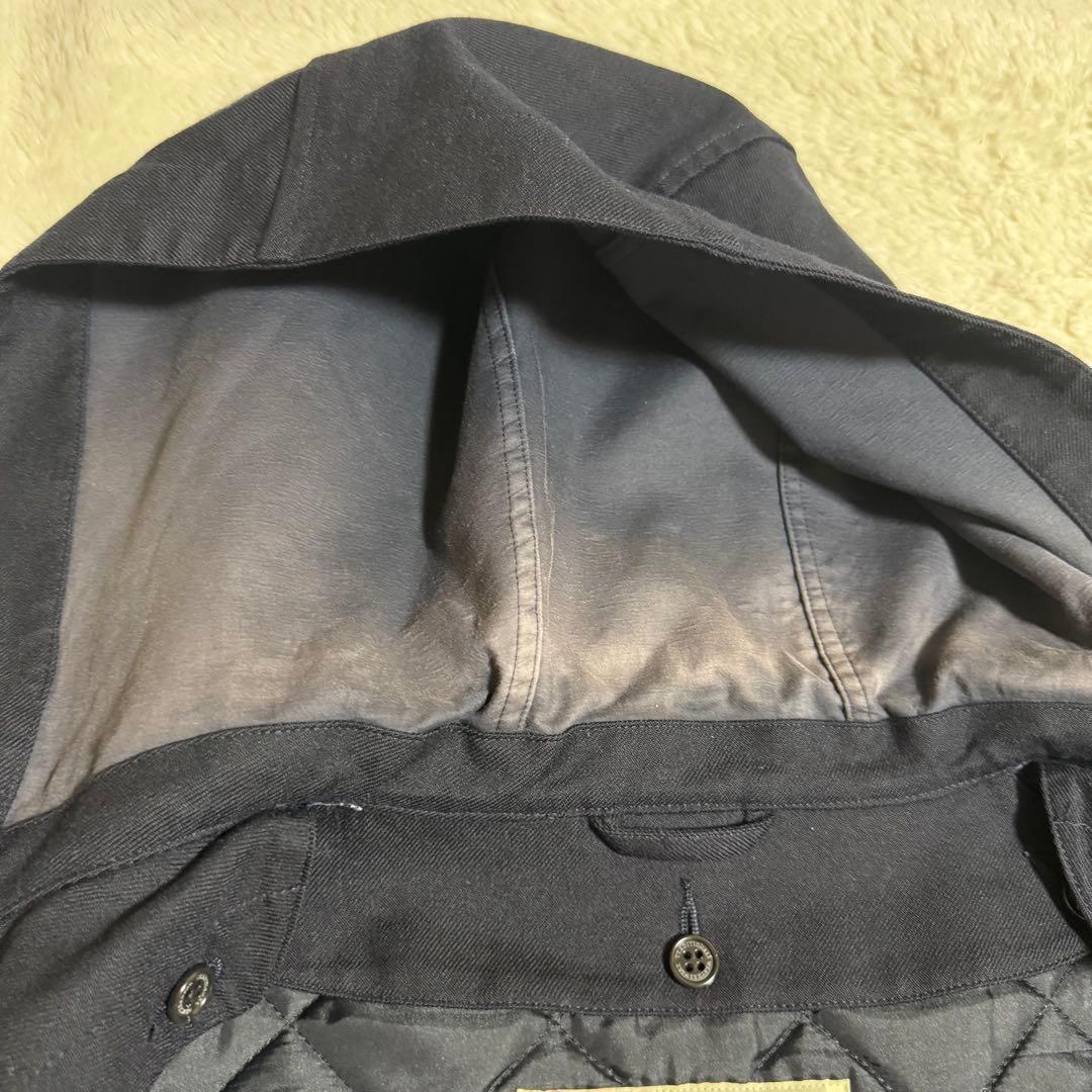 トラディショナルウェザウェアー　フーデッドライナーコート　メンズ40黒