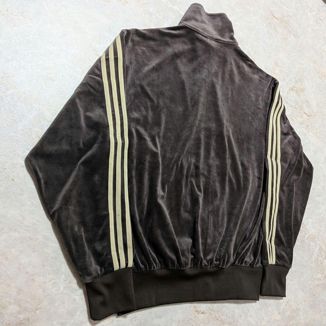 超希少★美品adidas ファイヤーバードベロアトラックジャケット ブラウン茶L