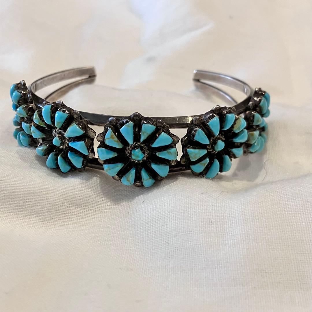 ウリボー様 希少✨ ナバホ インディアンジュエリー バングル J刻印